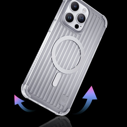KINGXBAR Magnetic case for iPhone 14 Pro MagSafe PQY Go Out Series silver – image 5