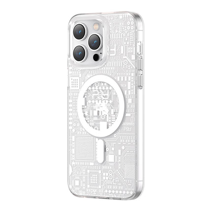 KINGXBAR Magnetic case for iPhone 14 Pro Max MagSafe PQY Geek Series silver