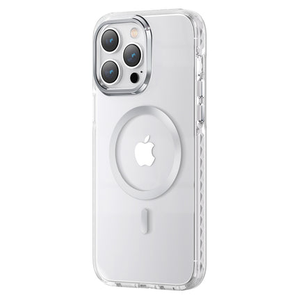 KINGXBAR Magnetic case for iPhone 14 Plus MagSafe PQY Ice Crystal Series silver