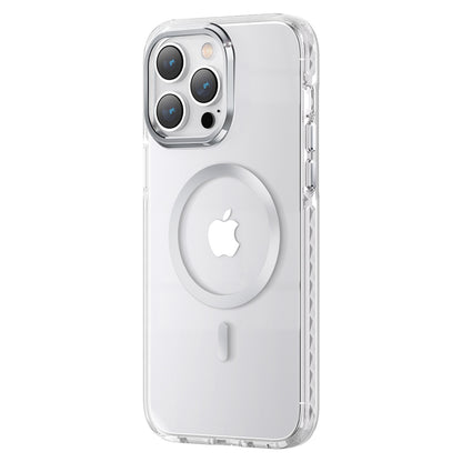 KINGXBAR Magnetic case for iPhone 14 Plus MagSafe PQY Ice Crystal Series silver