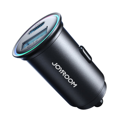 JOYROOM Mini car charger 60W USB-A QC3.0 USB-C PD black – image 2
