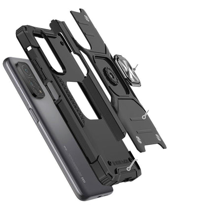 WOZINSKY Armored case cover + magnetic holder Mi Poco M4 Pro 5G / Redmi Note 11 5G Ring Armor black – image 3