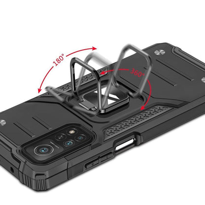 WOZINSKY Armored case cover + magnetic holder Mi Poco M4 Pro 5G / Redmi Note 11 5G Ring Armor black – image 5