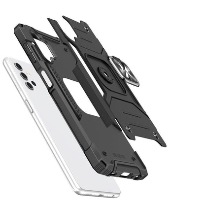 WOZINSKY Armored case cover + magnetic holder for Samsung Galaxy A13 5G Ring Armor black – image 3