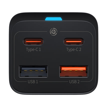 BASEUS GaN3 Pro fast charger 2x USB-C / 2x USB 65W PD QC + USB-C cable 1m black – image 3