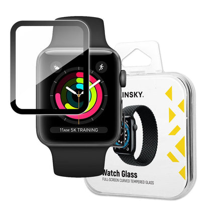 WOZINSKY Hybrid protective glass for Apple Watch 1/2/3 38mm Watch Glass black