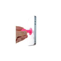 HURTEL Silicone phone holder with suction cup and round head, white – image 10
