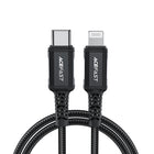 ACEFAST MFI cable for iPhone USB-C - Lightning 30W 3A 1.8m black