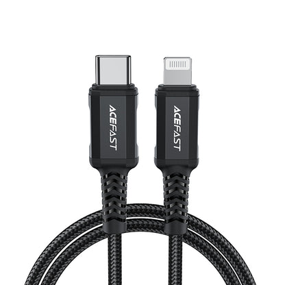 ACEFAST MFI cable for iPhone USB-C - Lightning 30W 3A 1.8m black