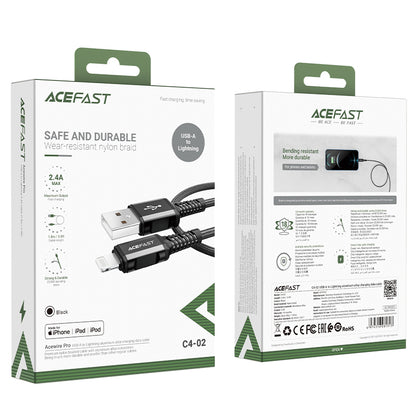 ACEFAST MFI cable for iPhone USB - Lightning 2.4A 1.8m black – image 5