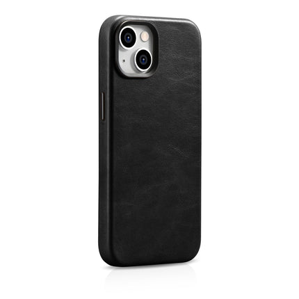 ICARER iPhone 14 magnetic leather case with MagSafe Oil Wax Premium Leather Case black – image 5