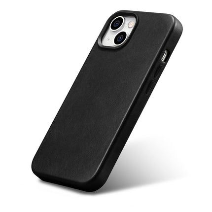ICARER iPhone 14 Plus magnetic leather case with MagSafe Oil Wax Premium Leather Case black – image 6