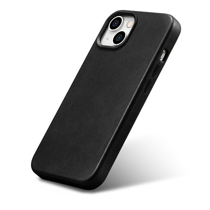 ICARER iPhone 14 Plus magnetic leather case with MagSafe Oil Wax Premium Leather Case black – image 6
