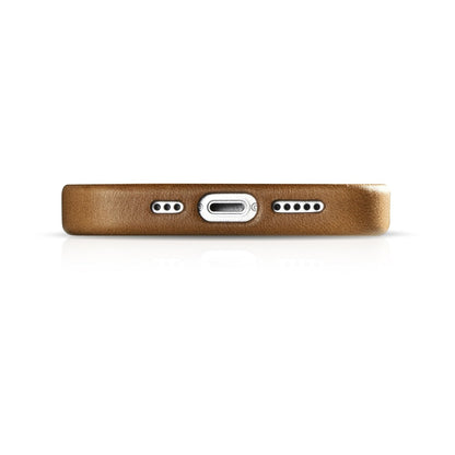 ICARER iPhone 14 Plus Magnetic Leather Case with MagSafe Oil Wax Premium Leather Case Light Brown – image 10