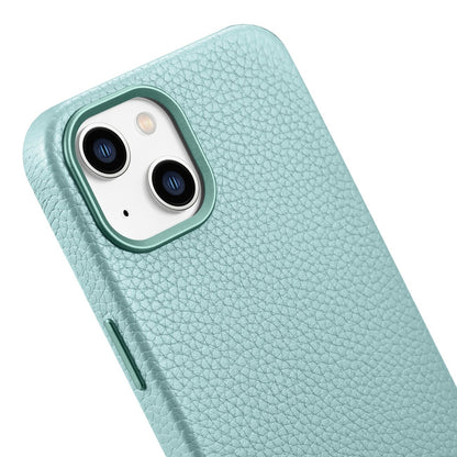 ICARER iPhone 14 magnetic leather case with MagSafe Litchi Premium Leather Case green – image 10