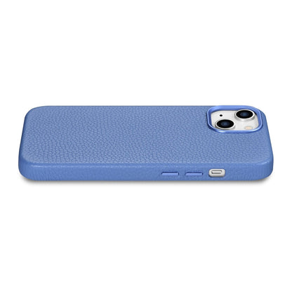 ICARER iPhone 14 Plus magnetic leather case with MagSafe Litchi Premium Leather Case blue – image 10