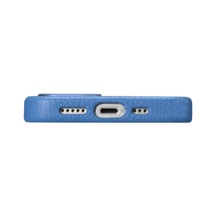ICARER iPhone 14 Plus magnetic leather case with MagSafe Litchi Premium Leather Case blue – image 4