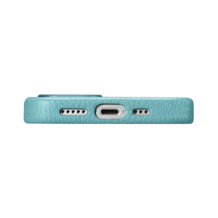 ICARER iPhone 14 Plus magnetic leather case with MagSafe Litchi Premium Leather Case green – image 5