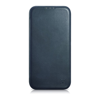 ICARER iPhone 14 Plus Magnetic Flip Case MagSafe CE Oil Wax Premium Leather Navy Blue – image 2