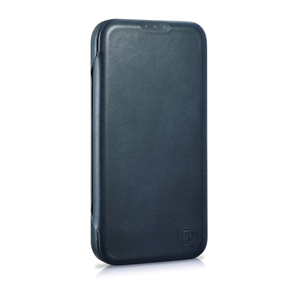 ICARER iPhone 14 Plus Magnetic Flip Case MagSafe CE Oil Wax Premium Leather Navy Blue – image 5