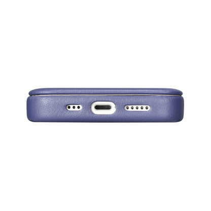ICARER iPhone 14 Pro magnetic flip case MagSafe CE Premium Leather light purple – image 11