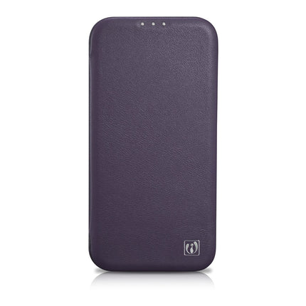 ICARER Leather case for iPhone 14 Plus with magnetic flap MagSafe CE Premium Leather purple – image 2