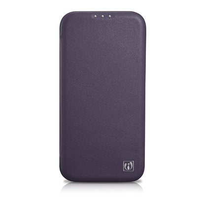 ICARER Leather case for iPhone 14 Plus with magnetic flap MagSafe CE Premium Leather purple – image 2