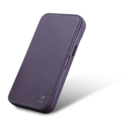 ICARER Leather case for iPhone 14 Plus with magnetic flap MagSafe CE Premium Leather purple – image 8