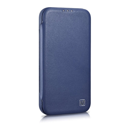 ICARER Leather case for iPhone 14 Plus with magnetic flap MagSafe CE Premium Leather blue – image 5
