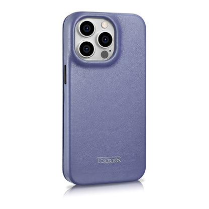 ICARER iPhone 14 Pro Max Magnetic Flip Case MagSafe CE Premium Leather light purple – image 3