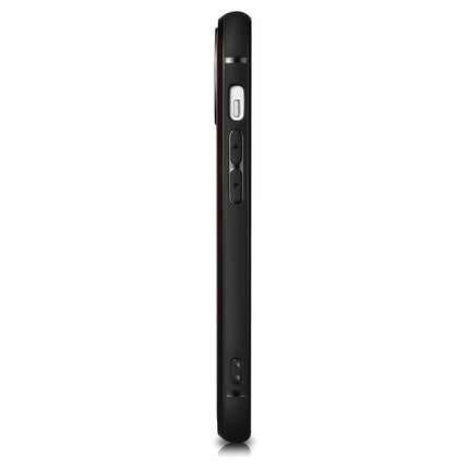 ICARER Case covered with natural leather for iPhone 14 Plus Leather Oil Wax black – image 7