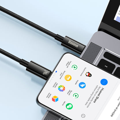 BASEUS Tungsten Gold USB-C cable 480Mb/s 240W 2m black – image 7