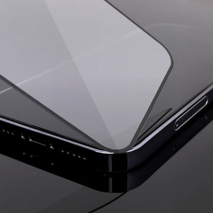 WOZINSKY Full screen tempered glass with frame for iPhone 15 Pro, black – image 3