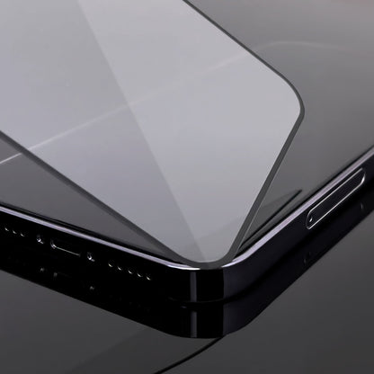 WOZINSKY Full screen tempered glass with frame for iPhone 15 Pro, black – image 3