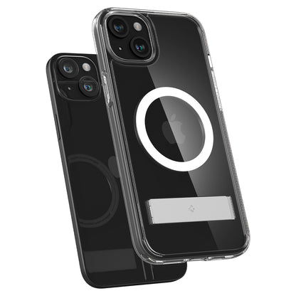 SPIGEN Ultra Hybrid S MagSafe case with stand for iPhone 15 Plus, transparent – image 7