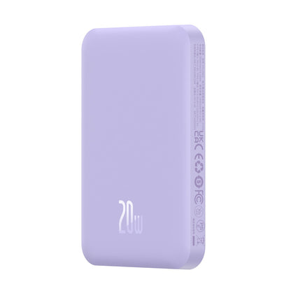 BASEUS Mini power bank 5000mAh 20W + USB-C cable 20V / 3A purple
