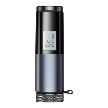 BASEUS Precise CRCX-01 breathalyzer with a 1m black USB-C cable