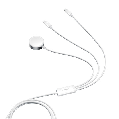 JOYROOM 3in1 Cable USB-A cable with inductive charger + 2x iPhone Lightning 1.2m white – image 7
