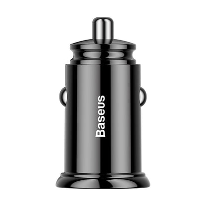 BASEUS Smart car charger with USB and USB-C QC PD ports, black – image 2