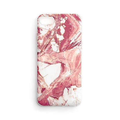WOZINSKY Marble gel case marble cover for Xiaomi Redmi 8A pink