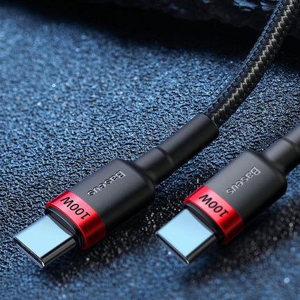 BASEUS Nylon strong cable USB-C PD cable 100W 20V 5A 2m black – image 11
