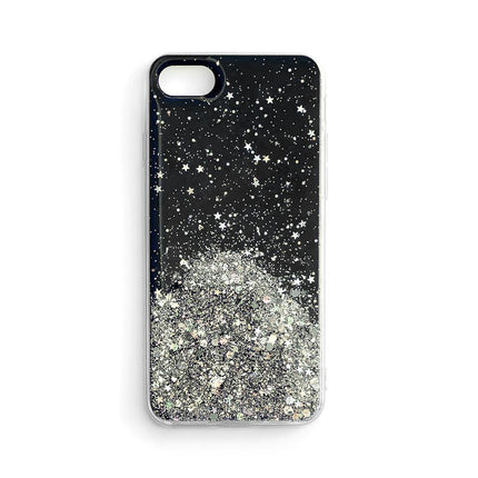 WOZINSKY Shiny case cover with glitter for Samsung Galaxy A72 4G Star Glitter black