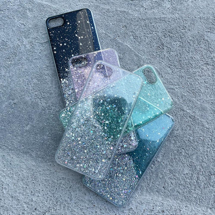 WOZINSKY Shiny case cover with glitter for Samsung Galaxy A72 4G Star Glitter black – image 2