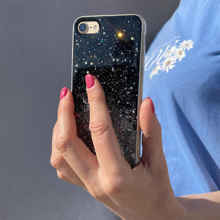 WOZINSKY Shiny case cover with glitter for Samsung Galaxy A72 4G Star Glitter black – image 5