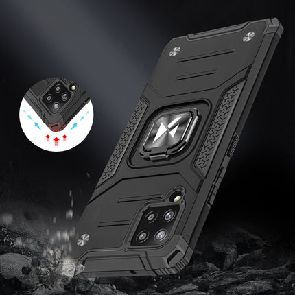WOZINSKY Armored case cover + magnetic holder for Samsung Galaxy A42 5G Ring Armor pink – image 7