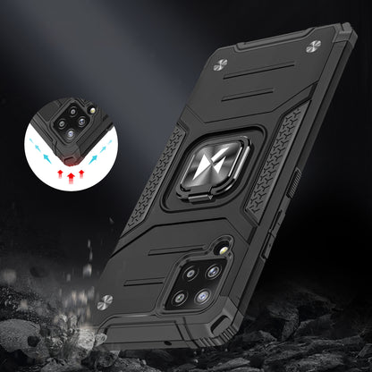 WOZINSKY Armored case cover + magnetic holder for Samsung Galaxy A42 5G Ring Armor red – image 7