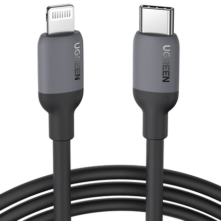 UGREEN iPhone USB-C - Lightning PD 20W 1m fast charging cable, black