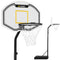 GYMREX Mobile basket set adjustable on stand heights 190-260 cm