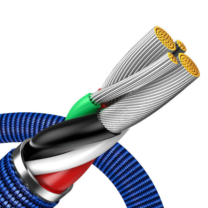 BASEUS iPhone cable for fast charging and data transfer USB - Lightning 2.4A 2m blue – image 4