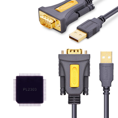 UGREEN Adapter adapter cable USB-A - DB9 RS-232 1.5m gray – image 2